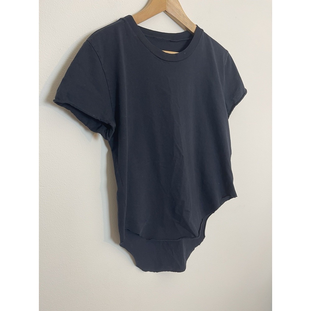 FRANK & EILEEN Theo Perfect Tee Black Raw Hem 100% Cotton M - Picture 5 of 13